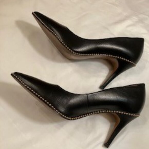 Coach Women's Samantha Pointed Toe Leather Pumps 7B - Picture 7 of 11